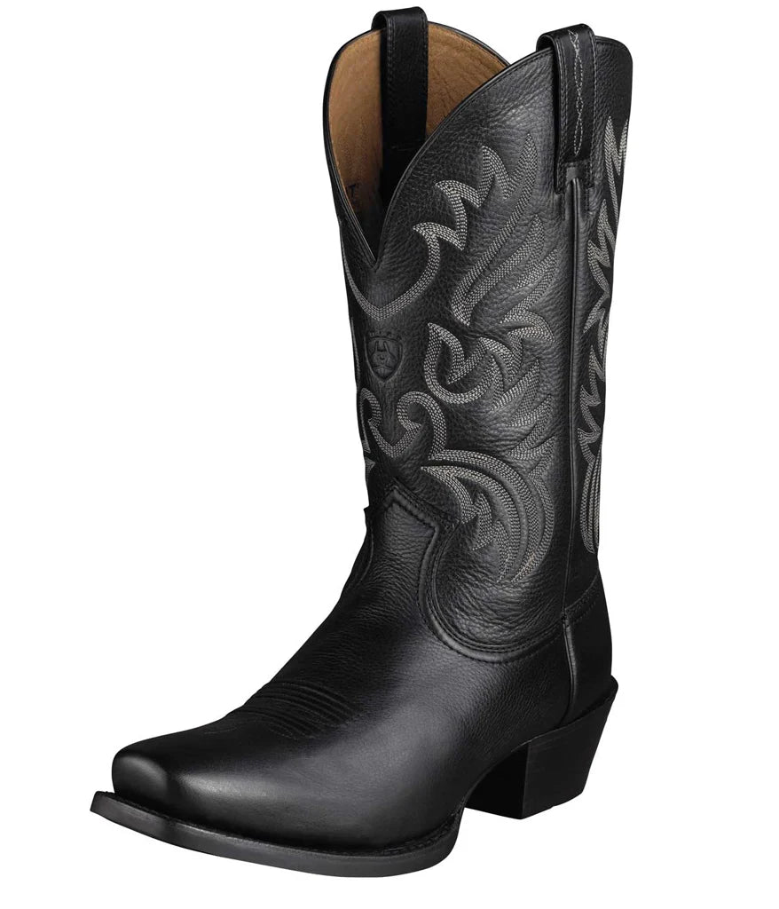 Bota Ariat Vaquera Legend Deertan Negra Corral Western Wear Mexico