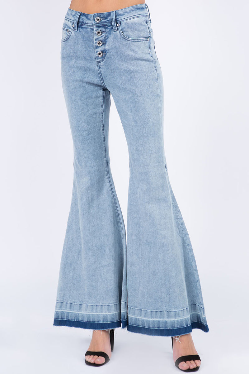 Jeans Grace "Flare" Medio Azul