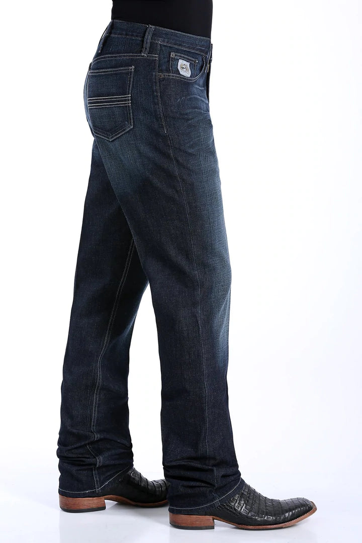 Jeans Cinch "Etiqueta Plateada" corte Recto Azul Oscuro