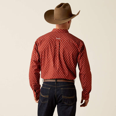 Camisa Ariat Pax Borgoña