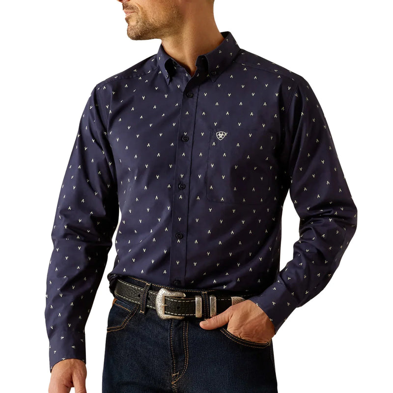 Camisa Ariat Navy  Cordell
