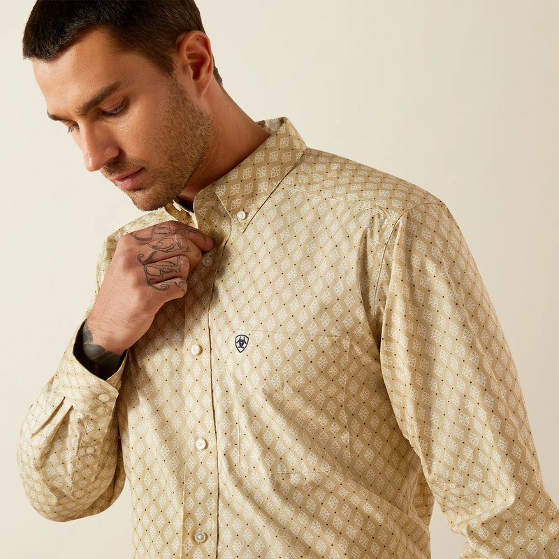 Camisa Ariat "Conley" Khaki
