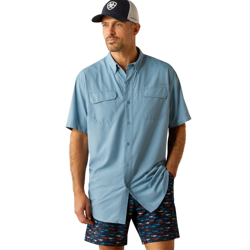 Camisa Ariat "Outbound" Azul Sombra