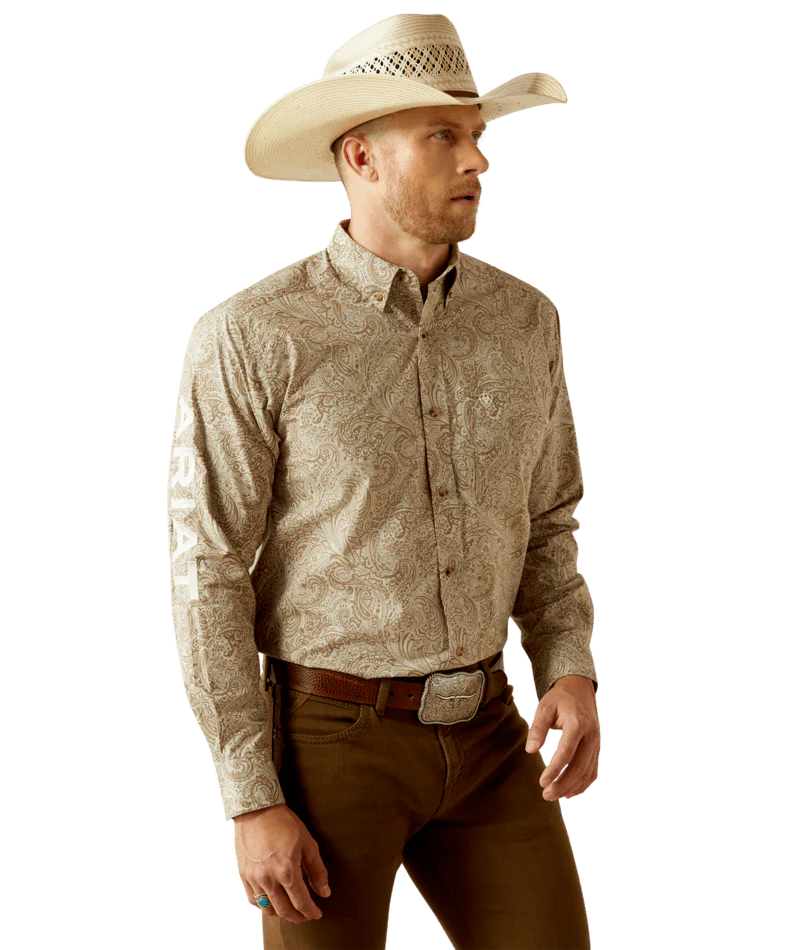 Camisa Ariat "kason" Cafe