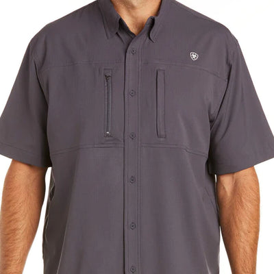 Camisa Ariat Venttek Gris Carbon