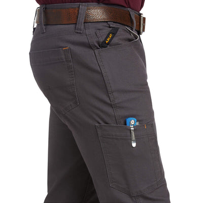 Pantalon Ariat "Rebar" M7 Corte Recto Gris