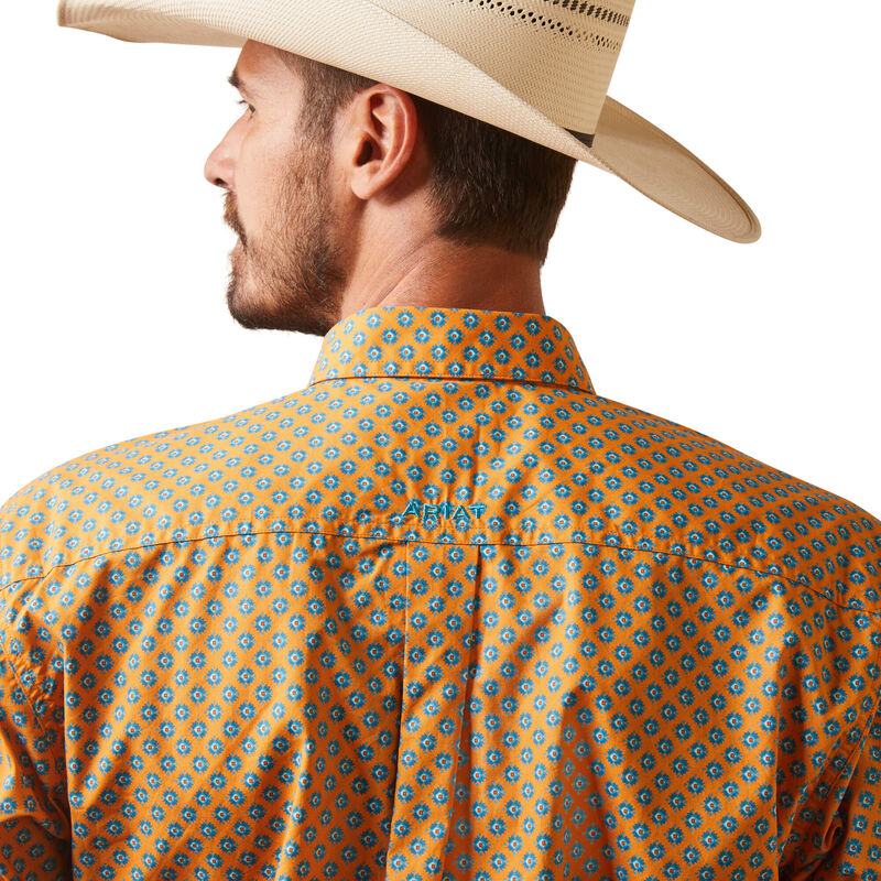 Camisa Ariat Entallada Kilian Naranja