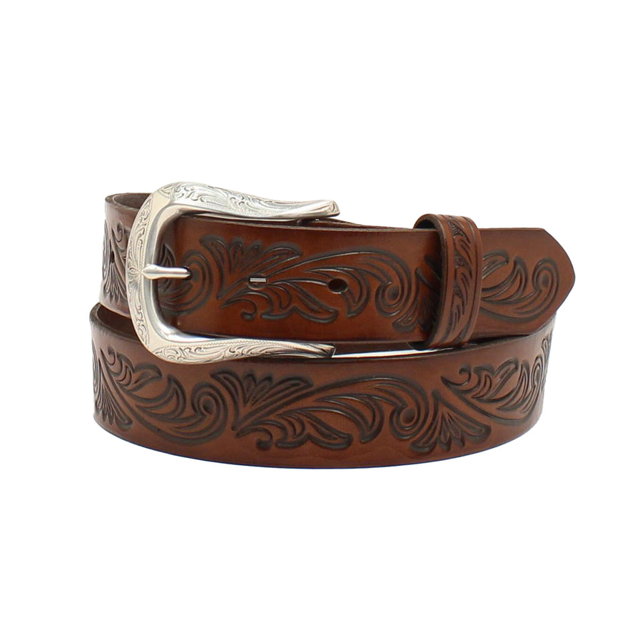 Cinturón Western Ariat Piel Marrrón Engrasada Unisex