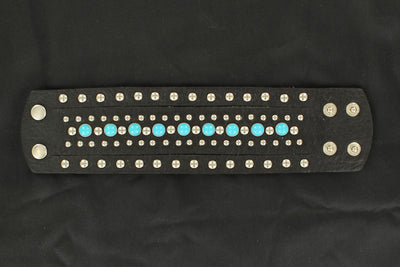 Brazalete Blazin Roxx de Cuero Negro