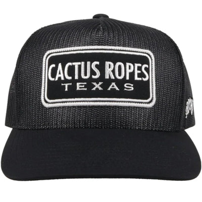 GORRA CACTUS HOOEY NEGRA ROPES TEXAS