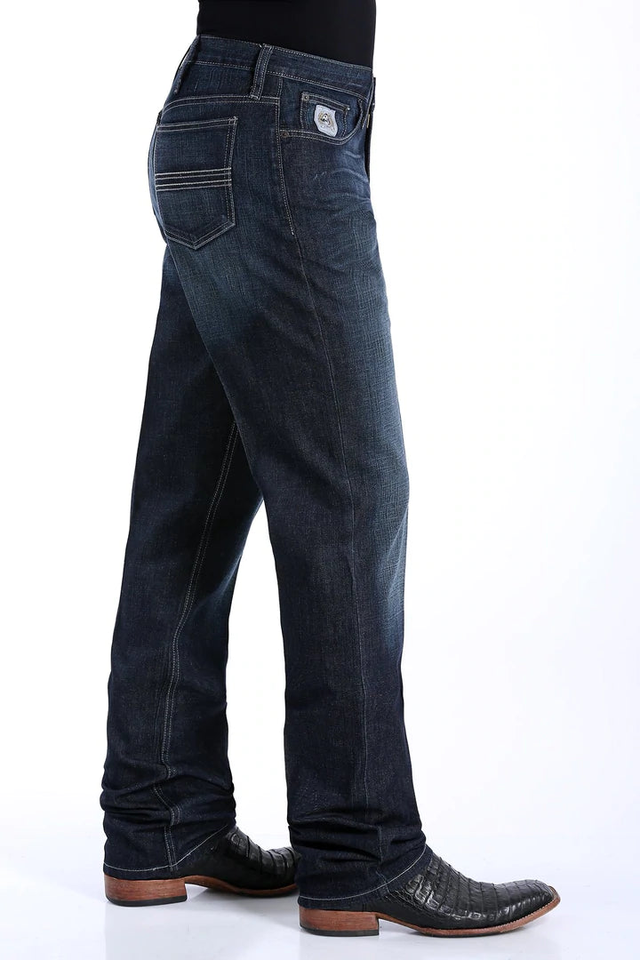 Jeans Cinch Etiqueta Plateada corte Recto Azul Oscuro Corral Western Wear Mexico